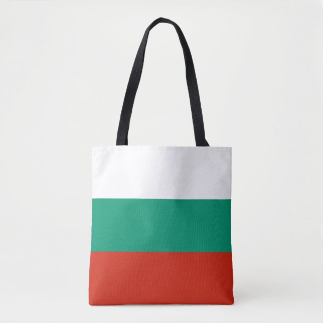 Bolsa Tote Bandeira Búlgara Patriótica (Frente)