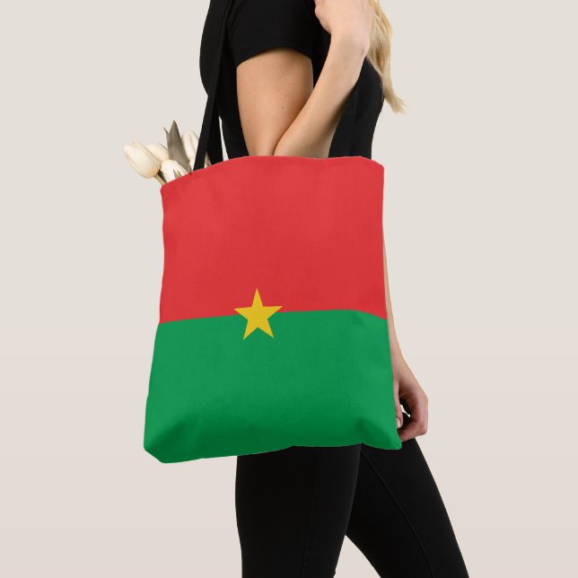 Bolsa Tote Bandeira Burkina Faso (Close Up)