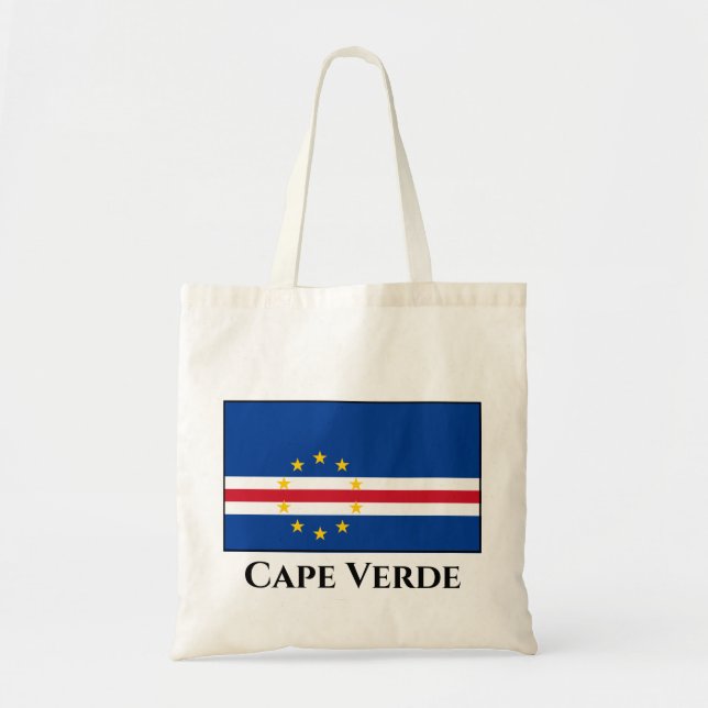Bolsa Tote Bandeira Cabo Verde (Frente)