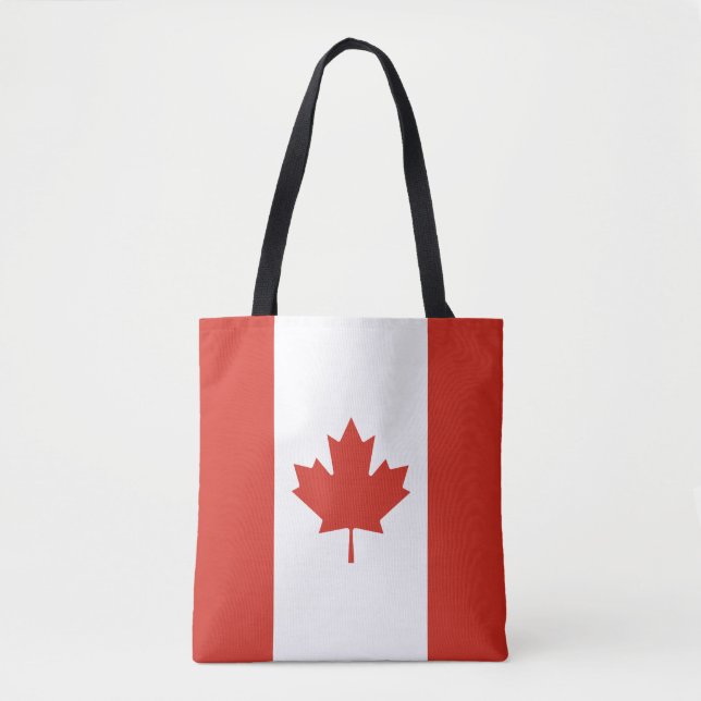 Bolsa Tote Bandeira Canadense Patriota (Frente)