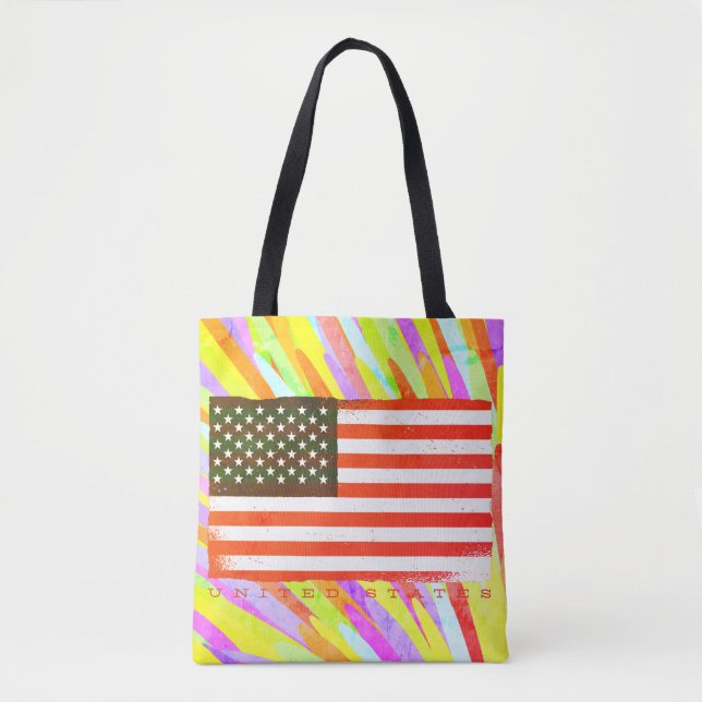 Bolsa Tote Bandeira Clássica dos EUA (Frente)