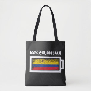 Bolsa Tote Bandeira Colombiana 100%