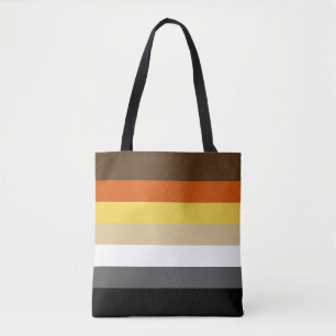 Bolsa Tote Bandeira contínua do orgulho do urso