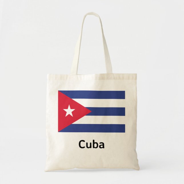 Bolsa Tote Bandeira Cuba (Frente)