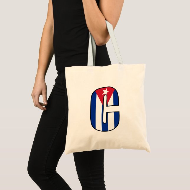 Bolsa Tote Bandeira cubana (Frente (produto))