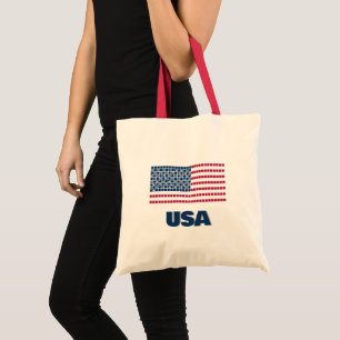 Bolsa Tote Bandeira da América