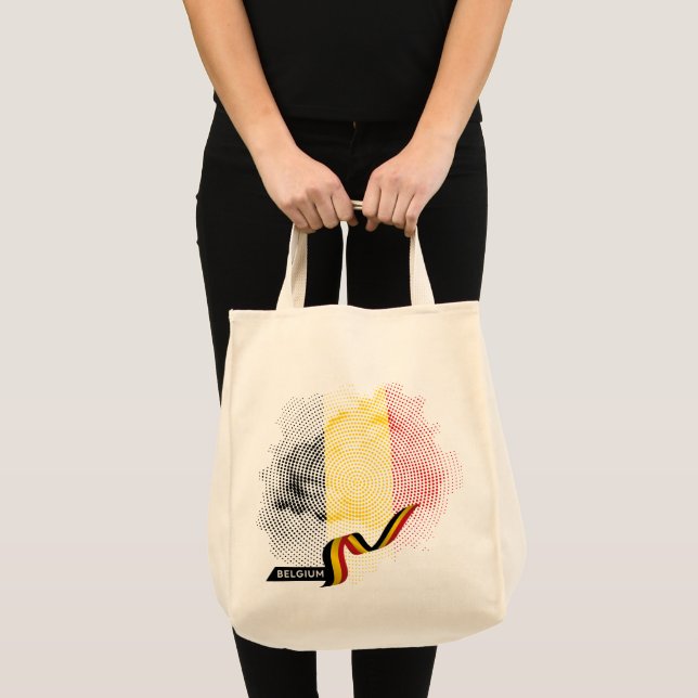 Bolsa Tote bandeira da Bélgica (Frente (produto))