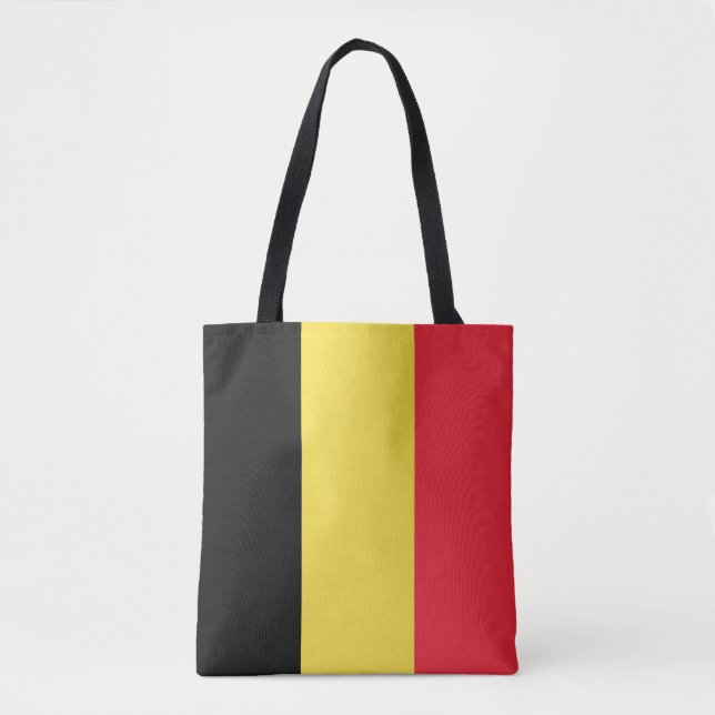 Bolsa Tote Bandeira da Bélgica (Frente)