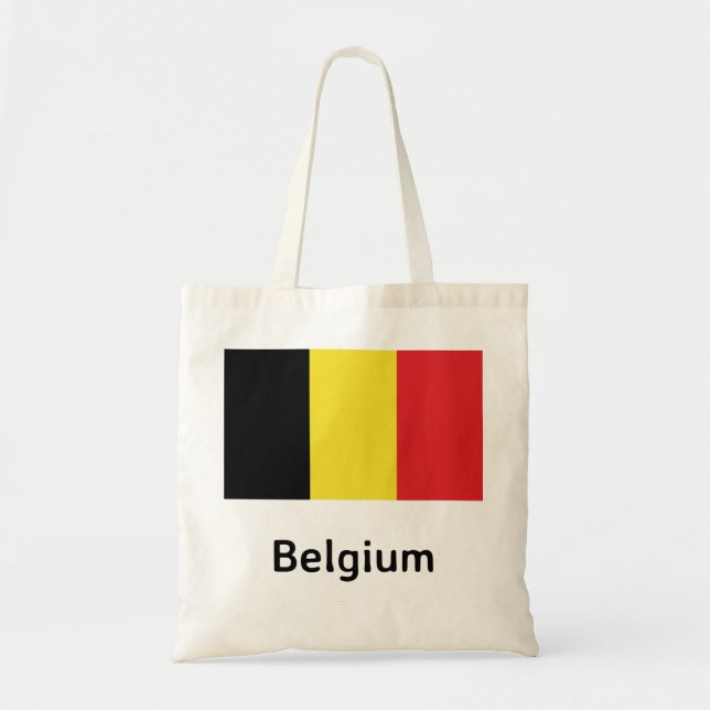 Bolsa Tote Bandeira da Bélgica (Frente)