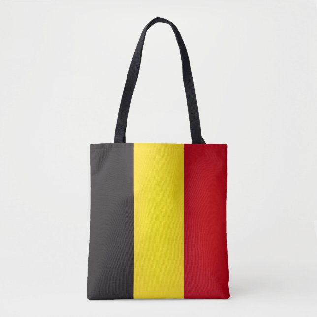 Bolsa Tote Bandeira da Bélgica Legal (Frente)