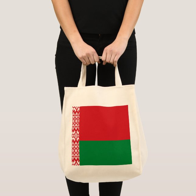 Bolsa Tote Bandeira da Bielorrússia (Frente (produto))