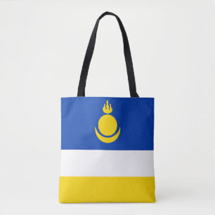 Bolsa Tote Bandeira da Buryatia Patriótica