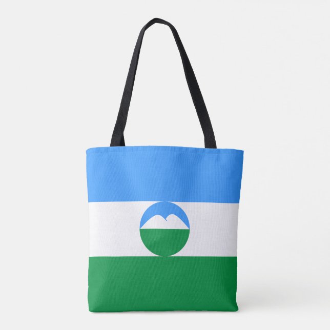 Bolsa Tote Bandeira da Cabárdia-Balcária (Verso)