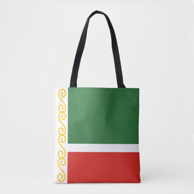 Bolsa Tote Bandeira da Chechênia (Frente)