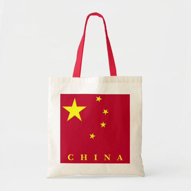 Bolsa Tote Bandeira da China (Frente)