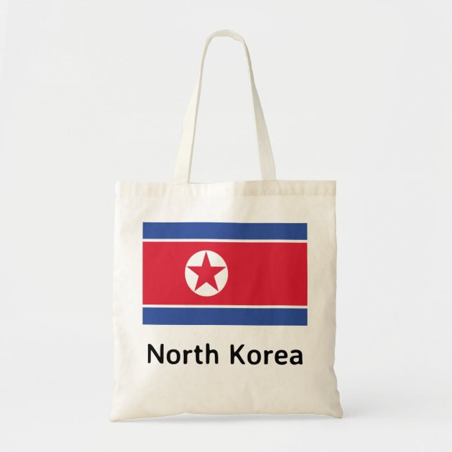Bolsa Tote Bandeira da Coreia do Norte (Frente)