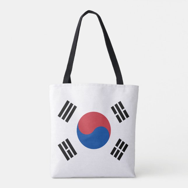 Bolsa Tote Bandeira da Coreia do Sul (Verso)
