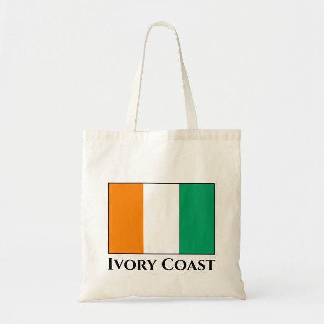 Bolsa Tote Bandeira da Costa do Marfim (Frente)