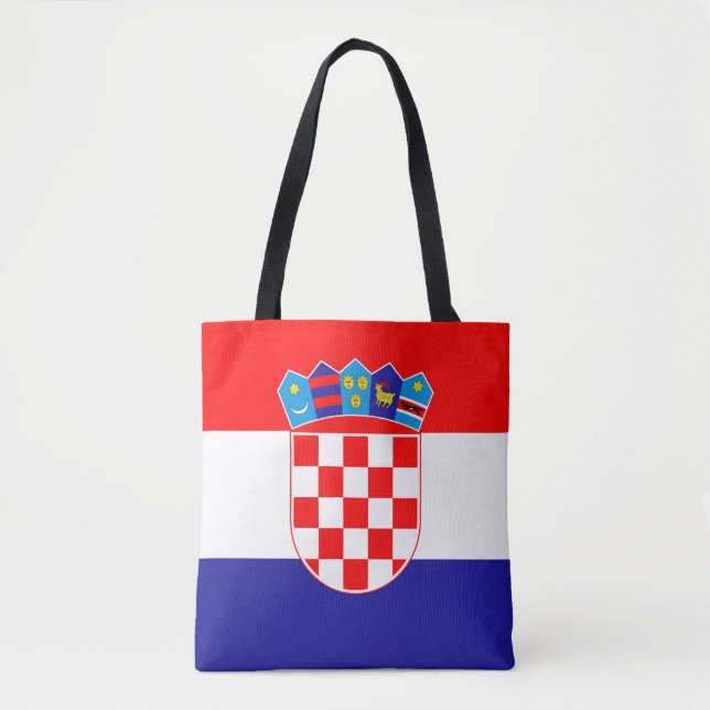 Bolsa Tote Bandeira da Croácia (Frente)