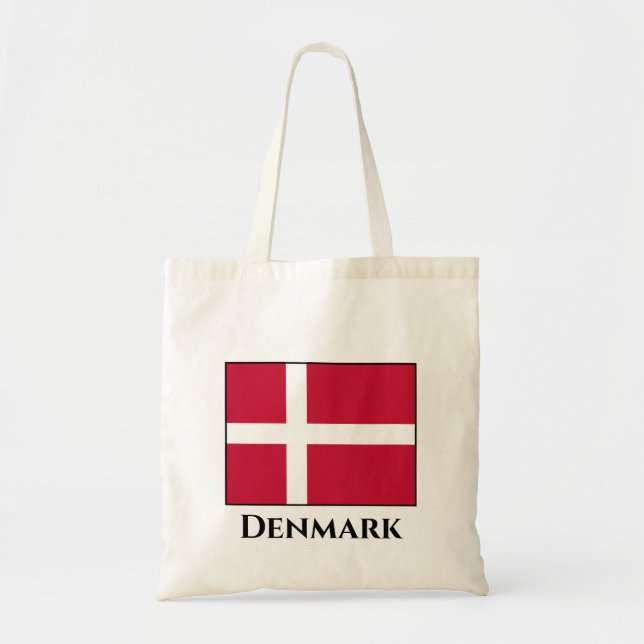 Bolsa Tote Bandeira da Dinamarca (dinamarquesa) (Frente)