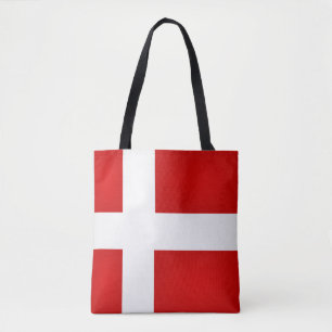 Bolsa Tote Bandeira da Dinamarca Legal