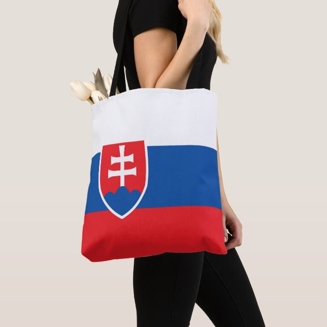 Bolsa Tote Bandeira da Eslováquia (Close Up)