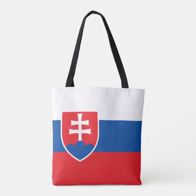 Bolsa Tote Bandeira da Eslováquia (Verso)