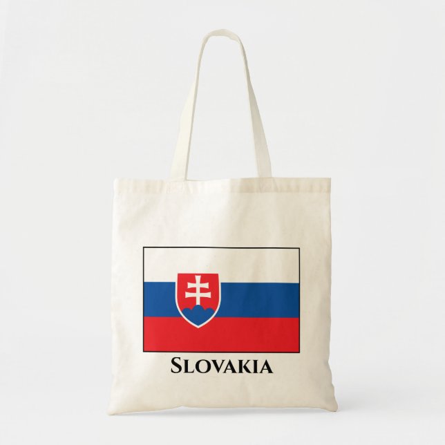 Bolsa Tote Bandeira da Eslováquia (Frente)