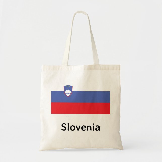 Bolsa Tote Bandeira da Eslovênia (Frente)