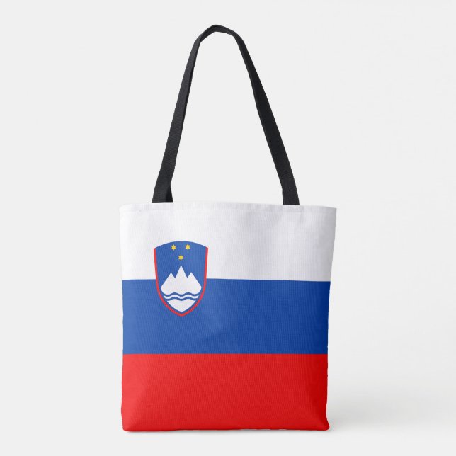 Bolsa Tote Bandeira da Eslovênia (Verso)