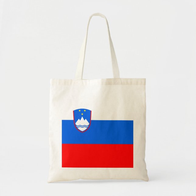 Bolsa Tote Bandeira da Eslovênia (Frente)