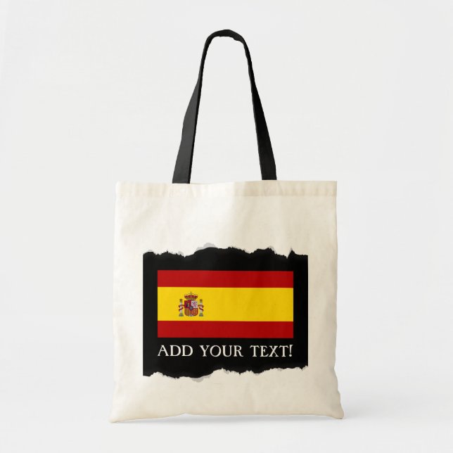 Bolsa Tote Bandeira da espanha (Frente)