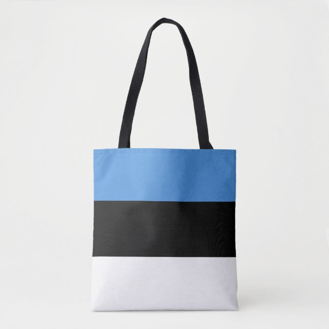 Bolsa Tote Bandeira da Estônia (Frente)