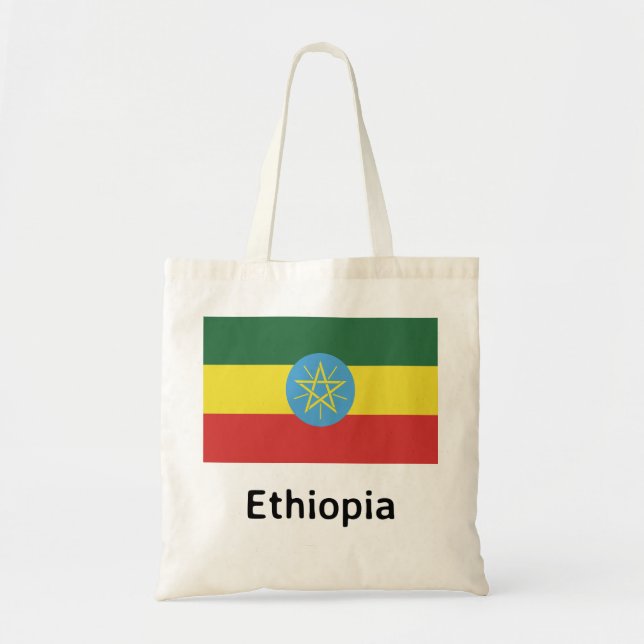 Bolsa Tote Bandeira da Etiópia (Frente)
