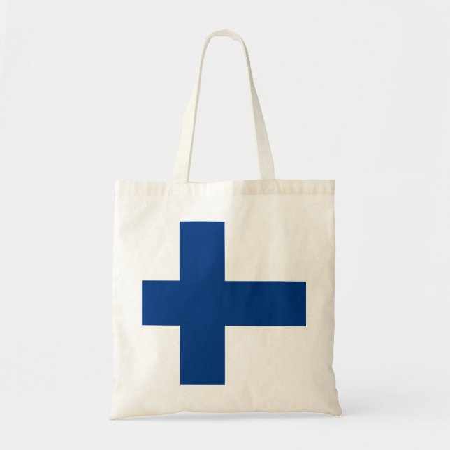 Bolsa Tote Bandeira da Finlândia (Frente)