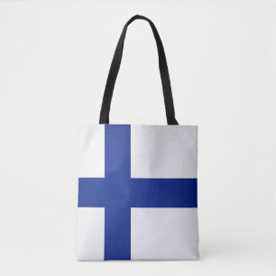 Bolsa Tote Bandeira da Finlândia Legal