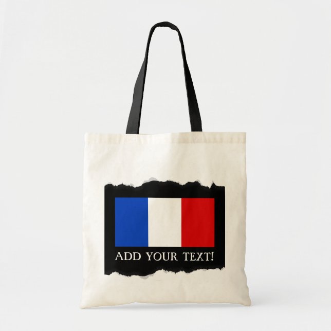 Bolsa Tote Bandeira da França (Frente)