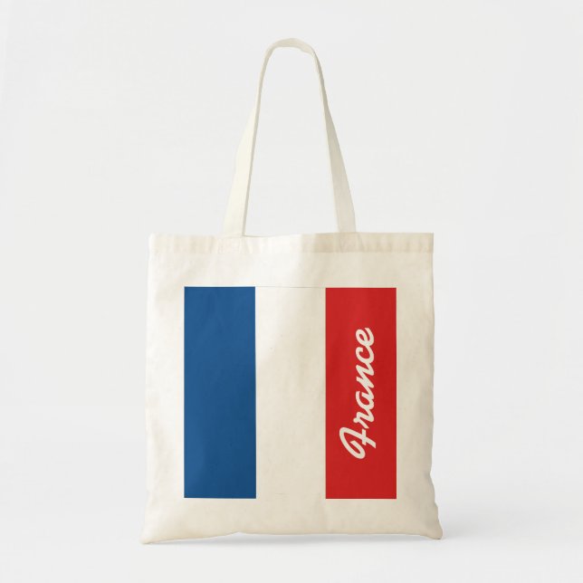 Bolsa Tote Bandeira da França (Frente)