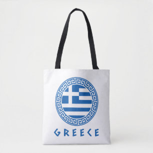Bolsa Tote Bandeira da Grécia