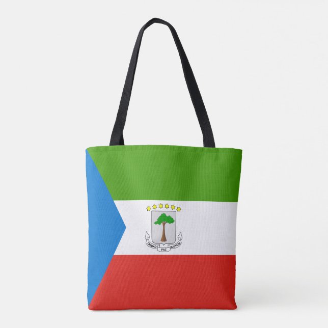 Bolsa Tote Bandeira da Guiné Equatorial (Verso)