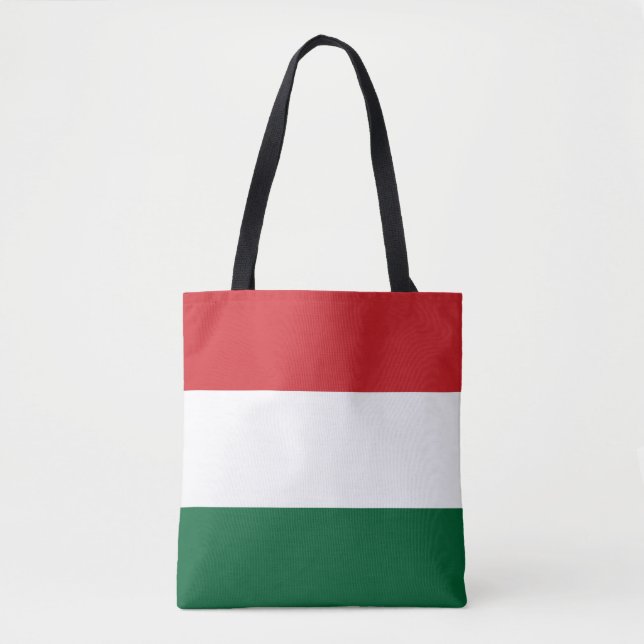 Bolsa Tote Bandeira da Hungria (Frente)