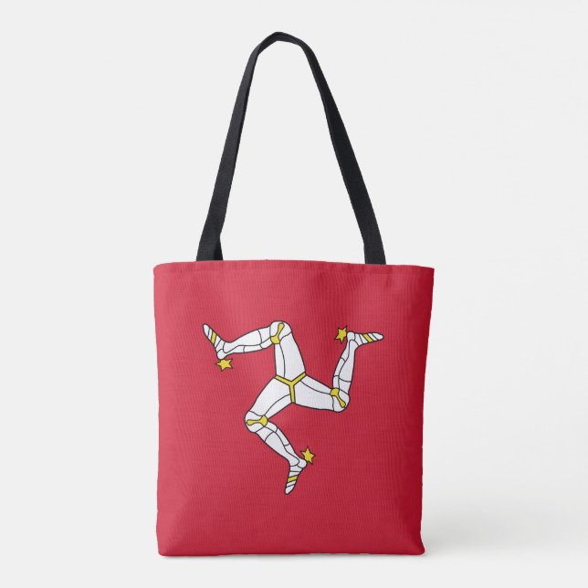 Bolsa Tote Bandeira da Ilha de Man (Verso)