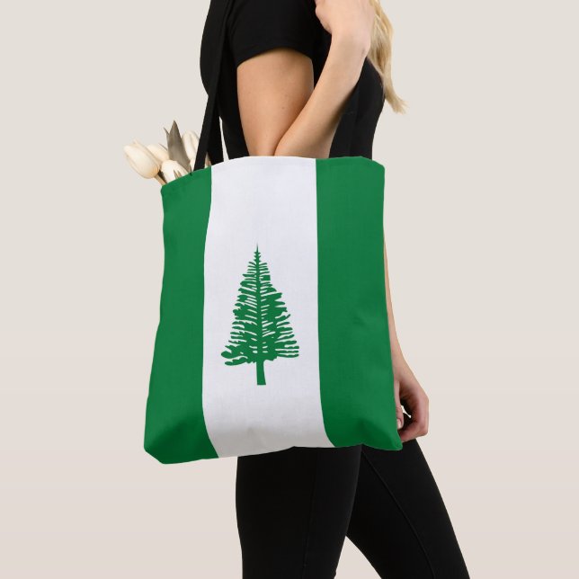 Bolsa Tote Bandeira da Ilha Norfolk (Close Up)