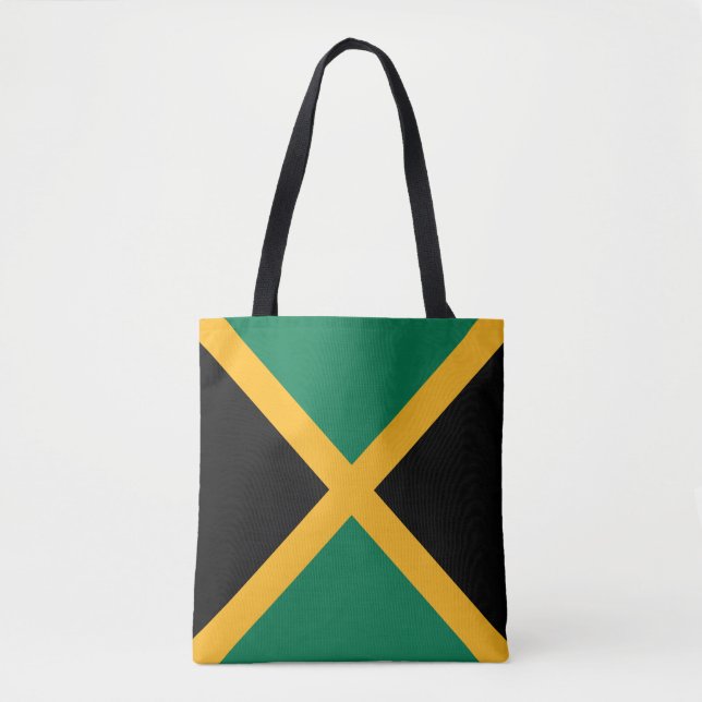 Bolsa Tote bandeira da Jamaica (Frente)