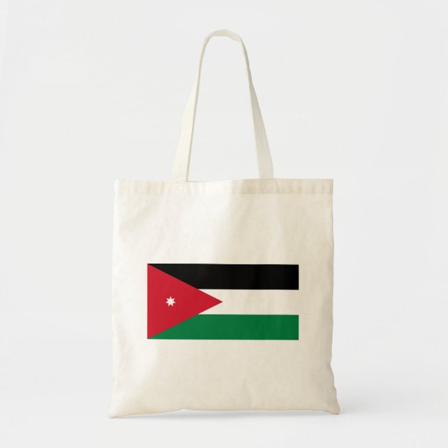 Bolsa Tote Bandeira da Jordânia (Frente)
