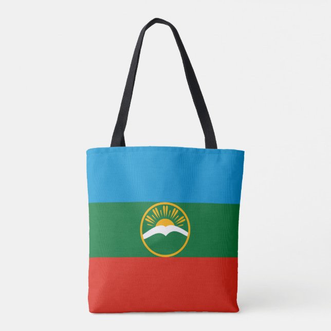 Bolsa Tote Bandeira da Karachay-Circássia (Verso)