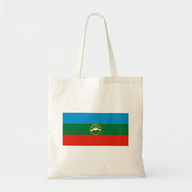 Bolsa Tote Bandeira da Karachay-Circássia (Frente)