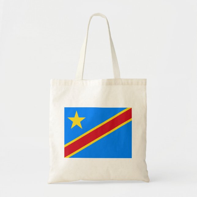 Bolsa Tote Bandeira da Kinshasa do Congo (Frente)