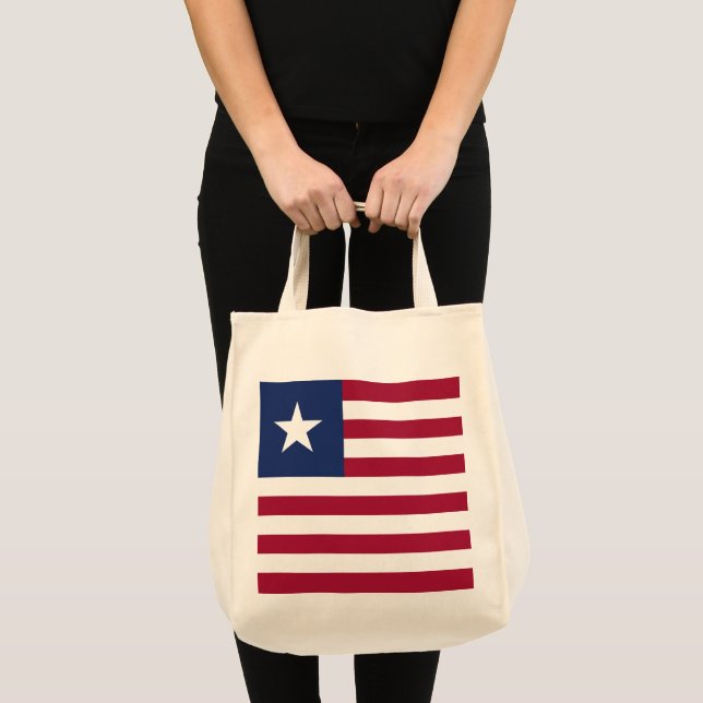 Bolsa Tote Bandeira da Libéria (Frente (produto))