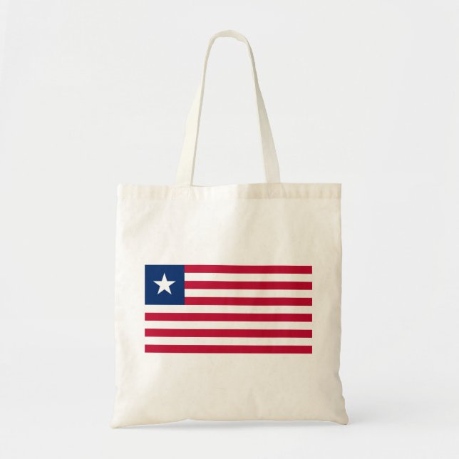 Bolsa Tote Bandeira da Libéria (Libéria) (Frente)